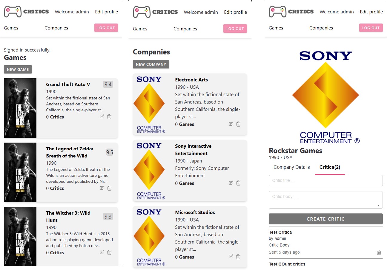 An image of the Critics RC project.